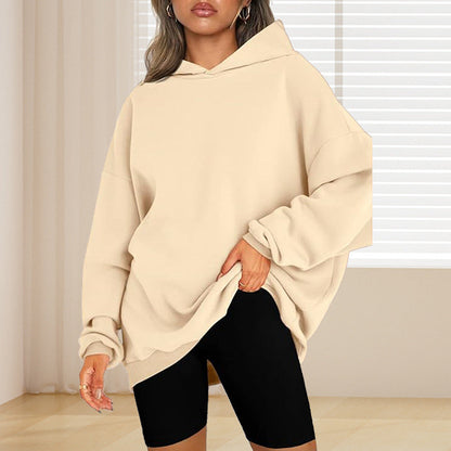 Pull ample à capuche femme