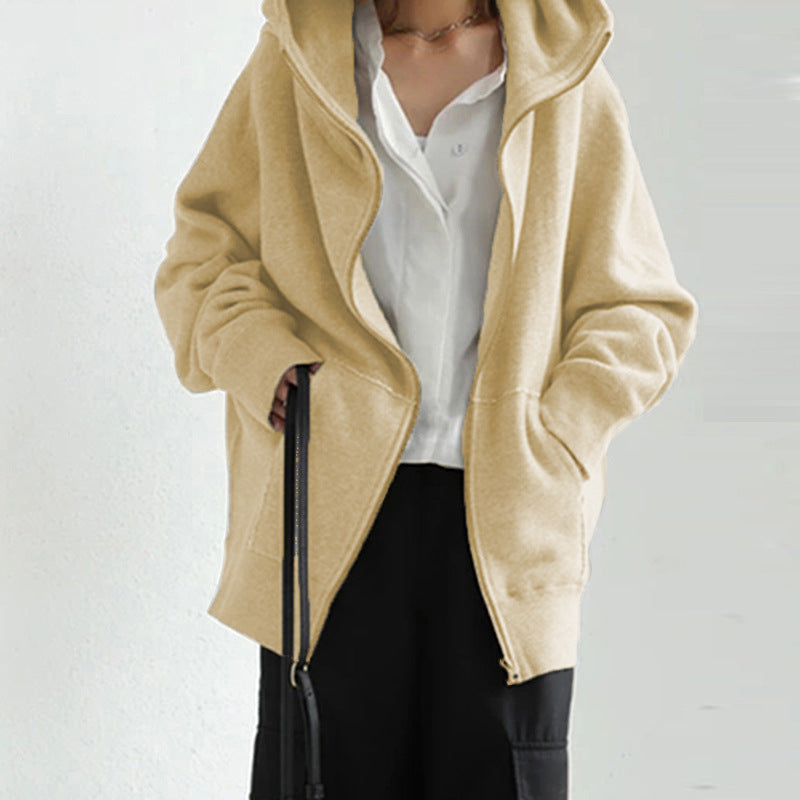 Blouson en cuir tendance, fermeture éclair, ajusté