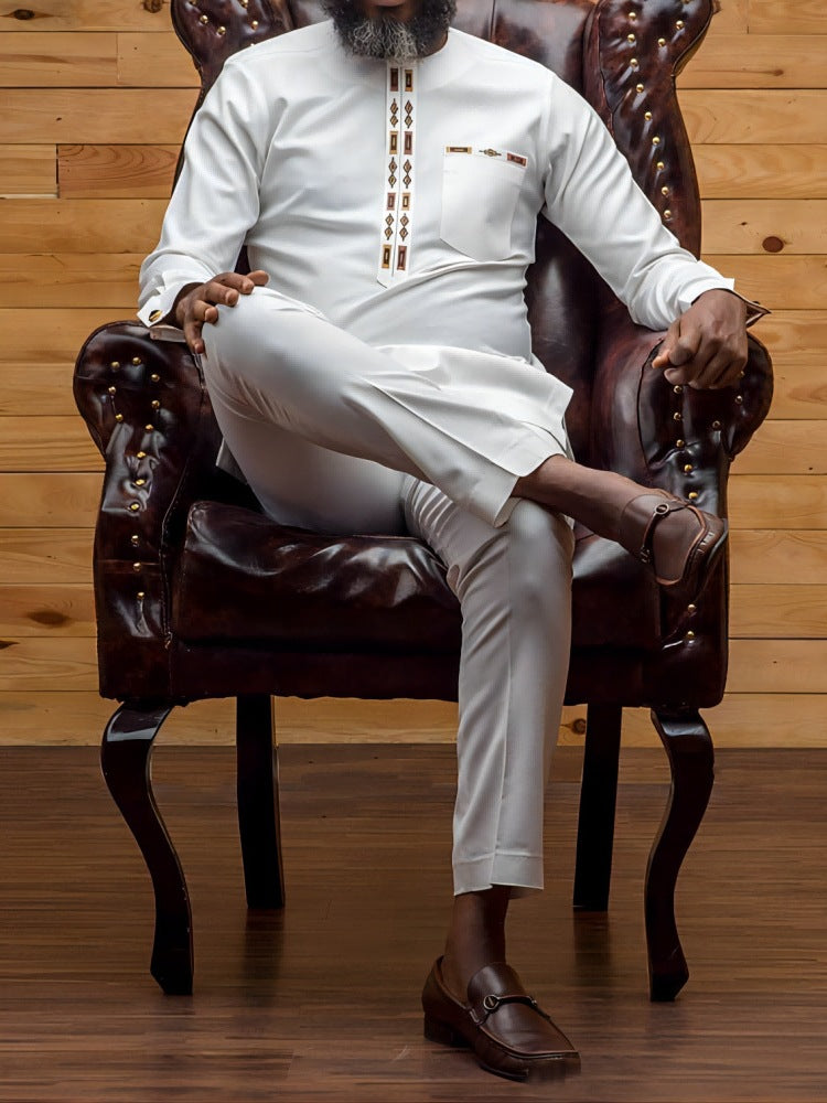 Ensemble Kaftan Homme Design Traditionnel Élégant