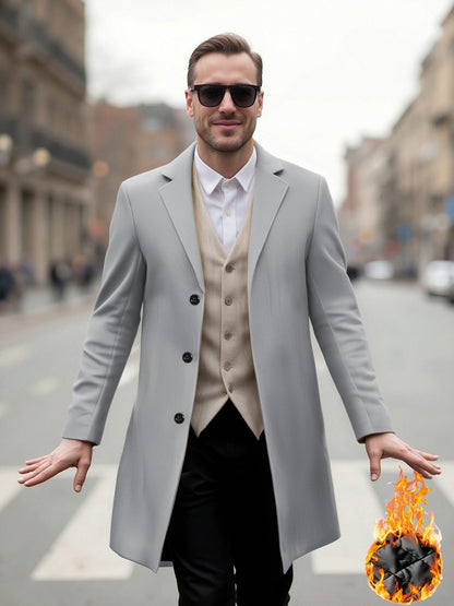 Manteau long élégant pour homme Coupe moderne