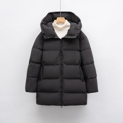 Veste d'hiver pour femme surtaillée à capuche de style moderne