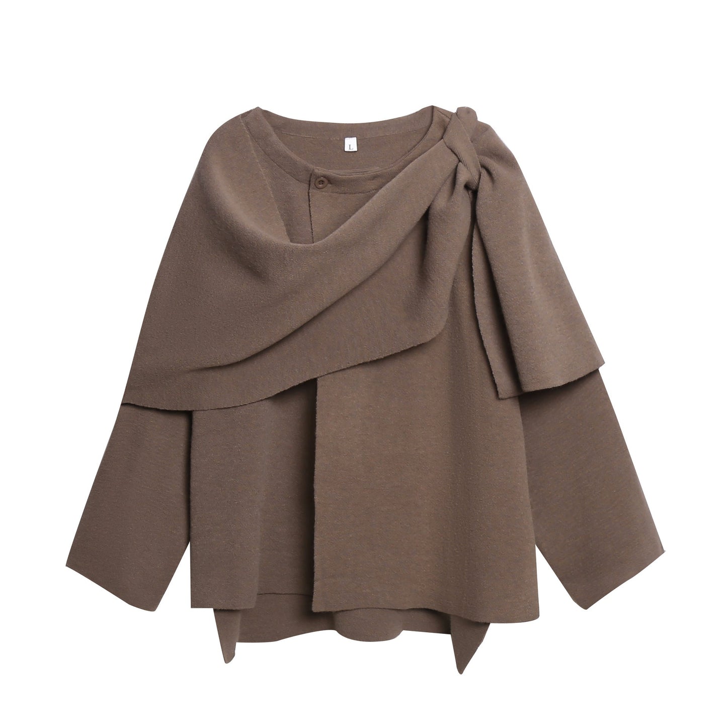 Poncho en maille pour femme Doux Confortable Élégant