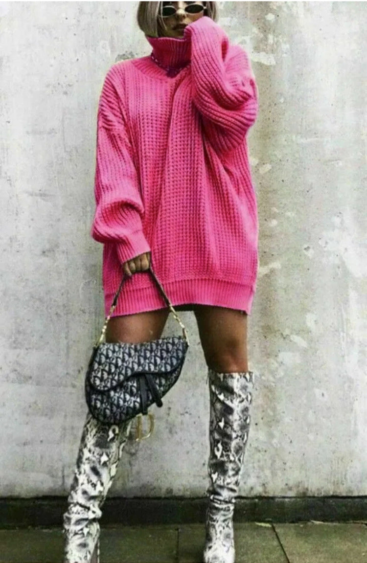 Pull en maille gaufre oversize tendance pour femme