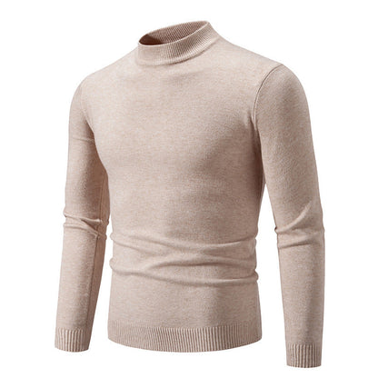 Pull col roulé homme moderne maille fine