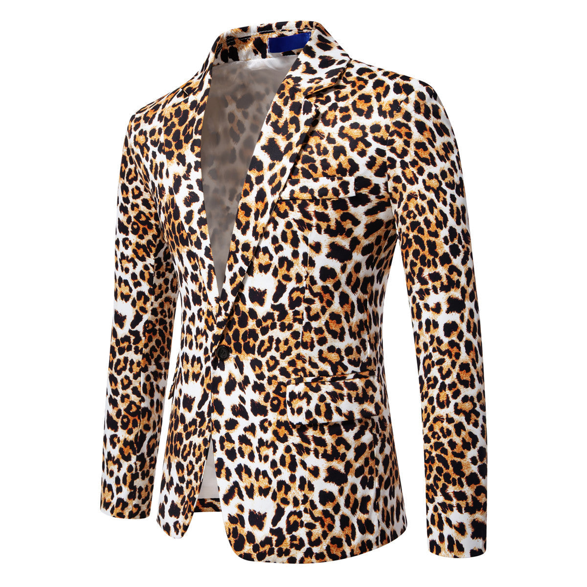 Blazer homme Imprimé léopard Élégant Moderne