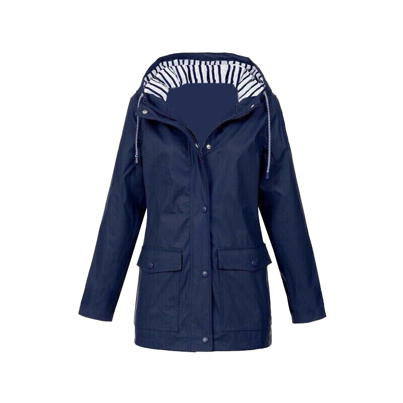 Veste femme imperméable Capuche Fermeture éclair