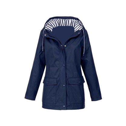 Veste femme imperméable Capuche Fermeture éclair