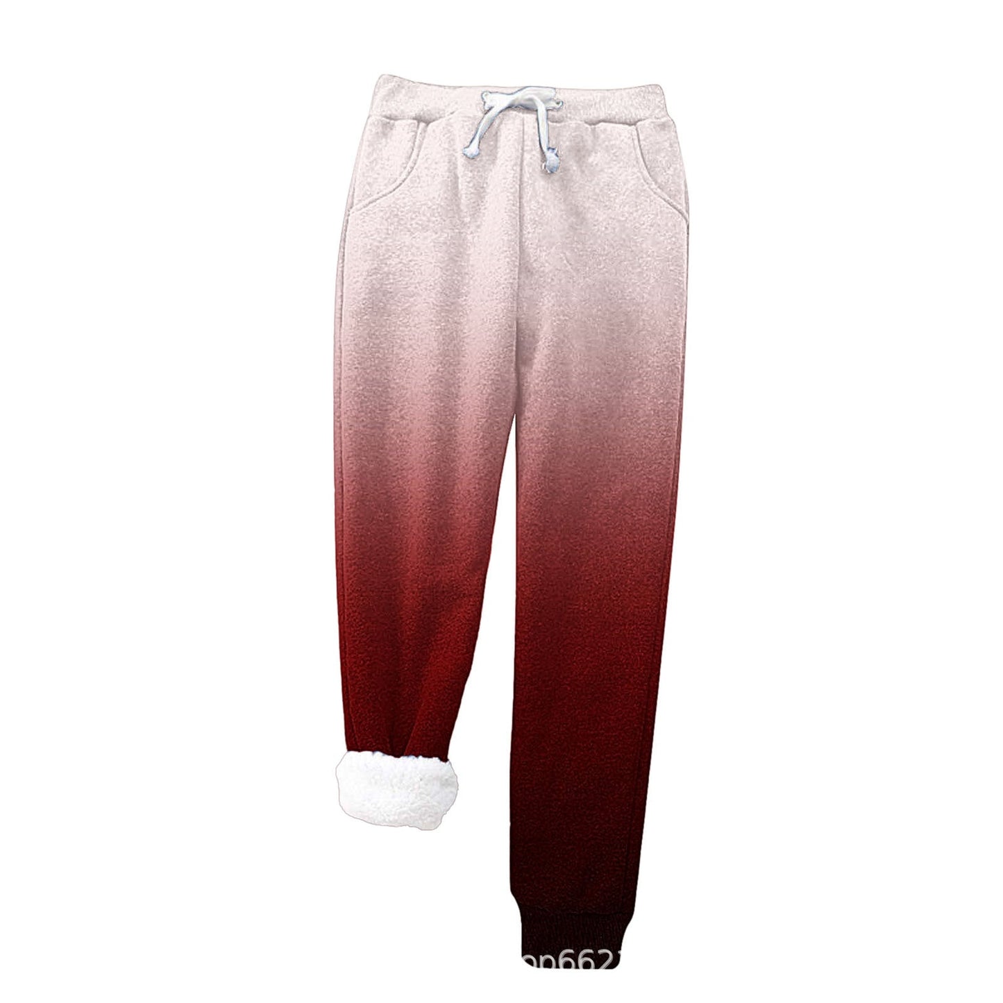 Pantalon de jogging femme chaud polaire doux élastique