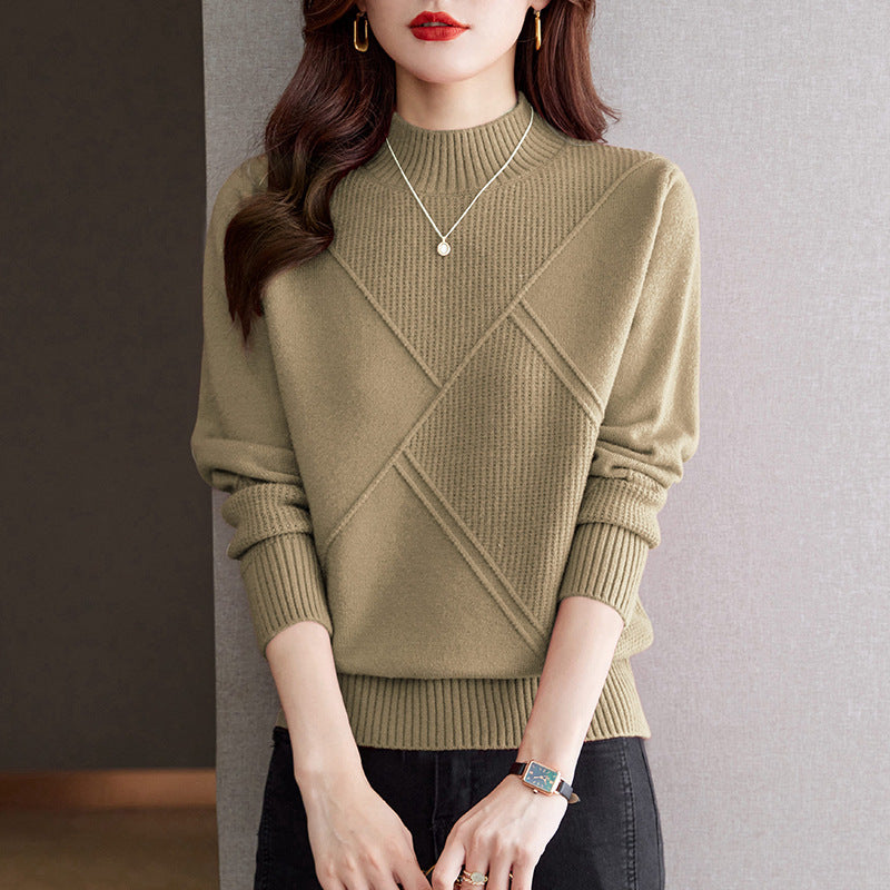 Pull élégant côtelé pour femmes