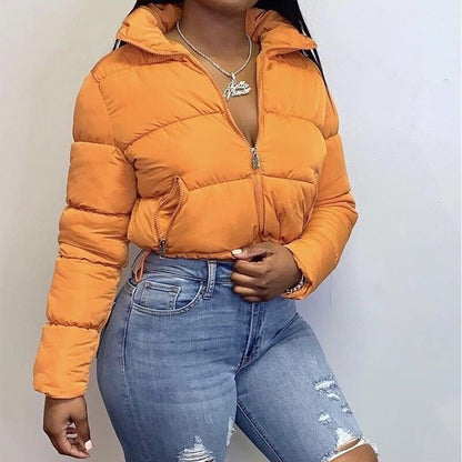 Bomber courte matelassée Femme Tendance