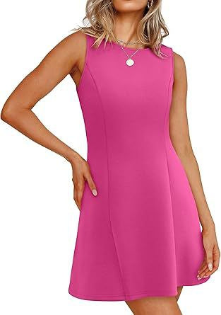 Robe d'été femme trapèze élégante courte