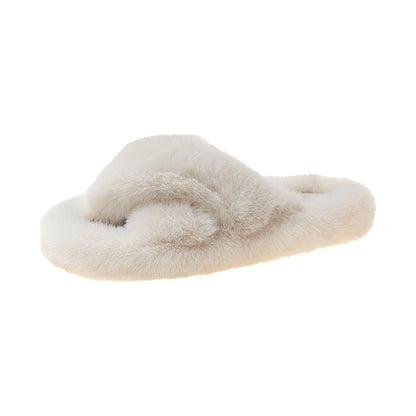 Chaussons en peluche doux et moelleux pour femmes
