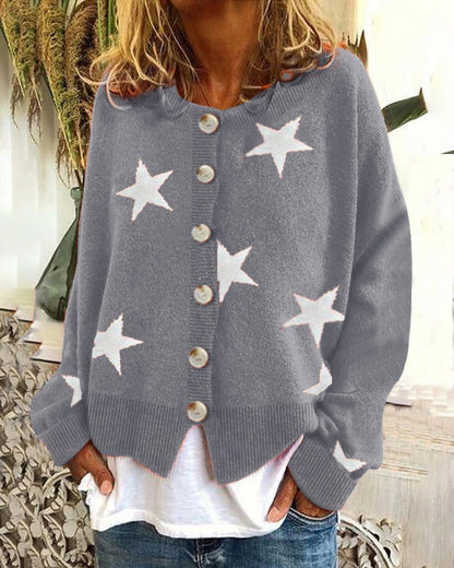 Gilet Femme Motif Étoiles Chic Tendance