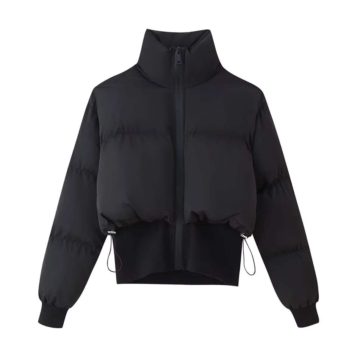 Damen Cropped Daunenjacke Modisch Warm Isoliert - IdealeKleiden