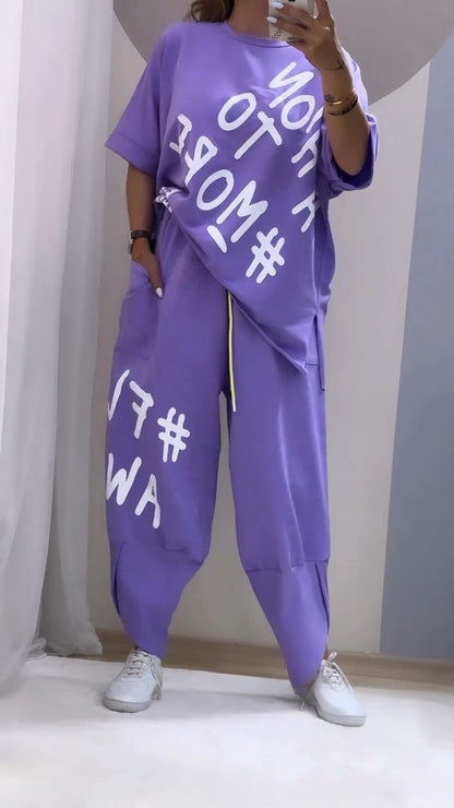 Ensemble de jogging confortable oversize pour femme
