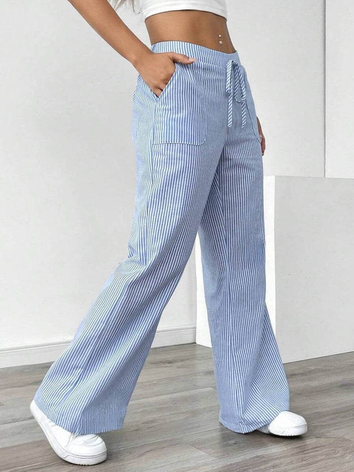 Pantalon de jogging confortable pour femme avec ceinture et poches