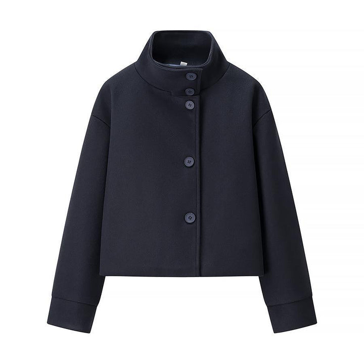 Veste Courte Femme Élégante Col Montant Moderne