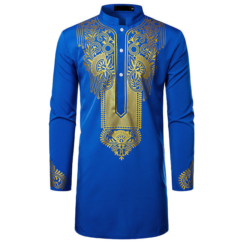 Chemise homme style ethnique manches longues