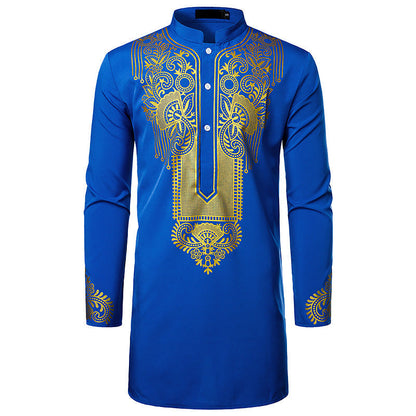 Chemise homme style ethnique manches longues