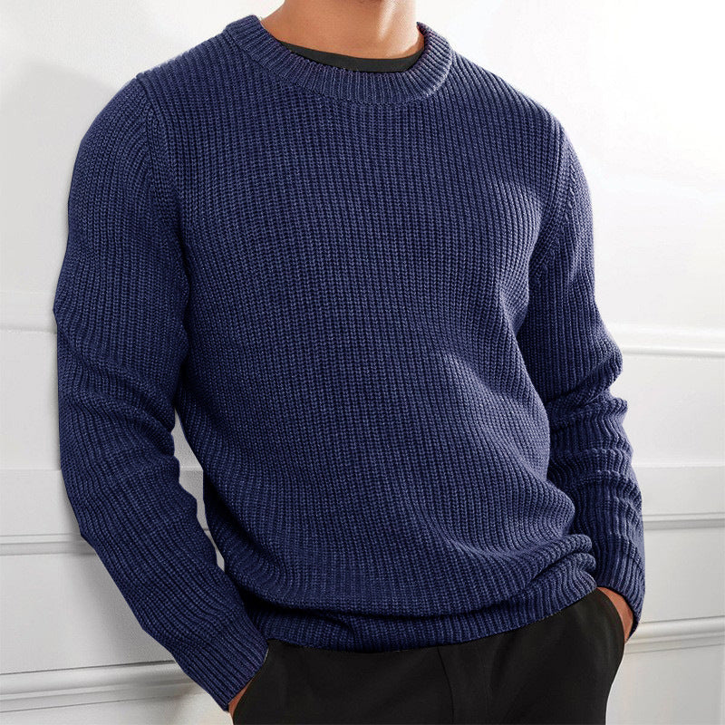 Pull en tricot pour homme Col rond Élégant Moderne