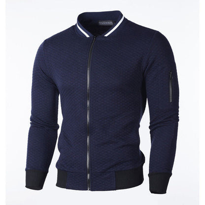 Sweat-shirt homme de qualité zippé sportif avec poches