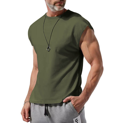 T-shirt de sport pour homme Respirant Confort Coton