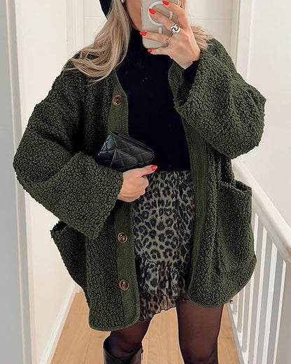 Veste teddy femme en peluche douce