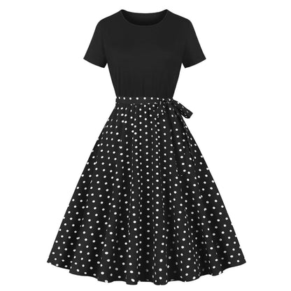 Robe élégante Femme Dentelle Haut contrasté