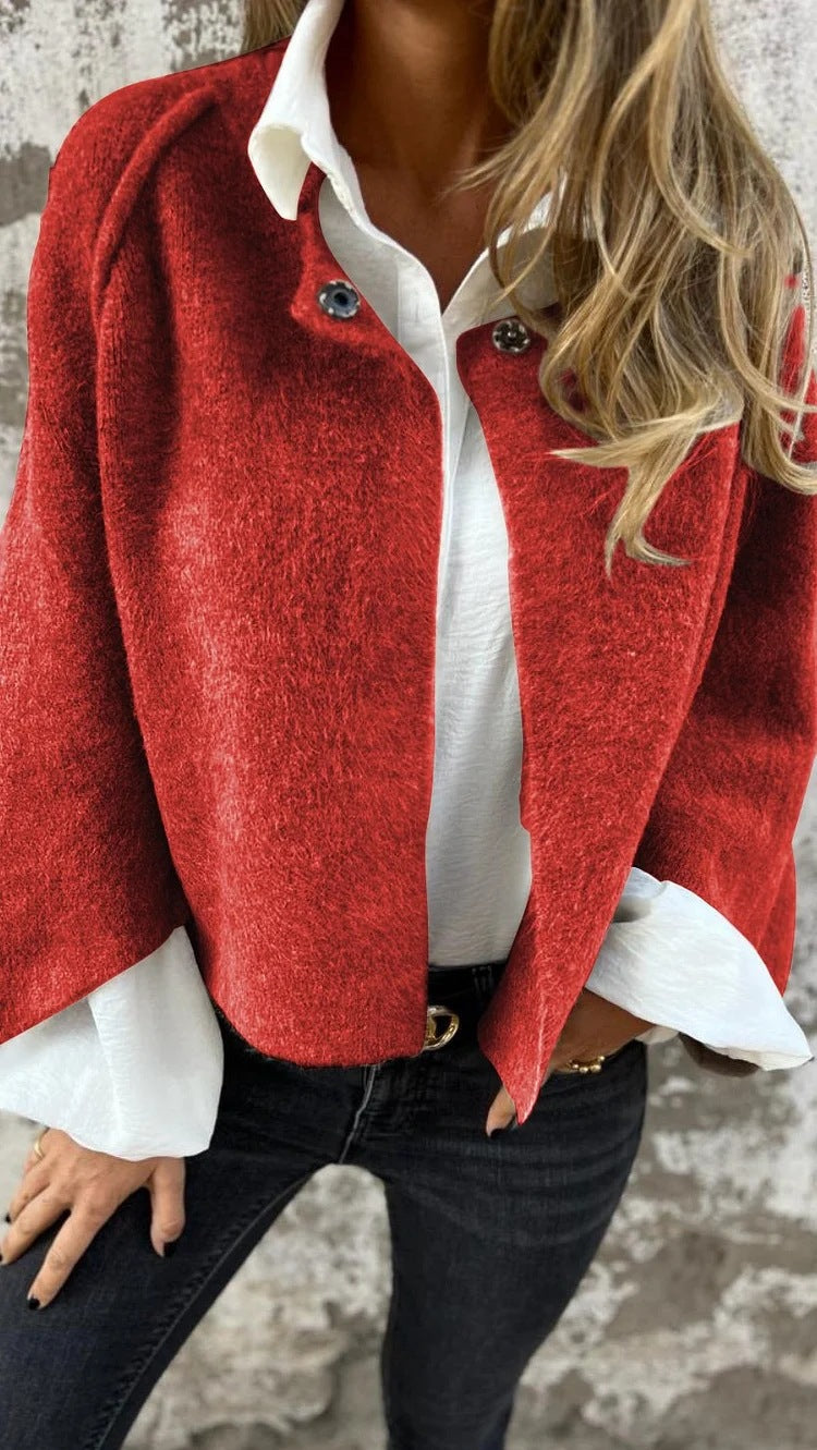 Veste courte en cachemire pour femme Qualité luxe