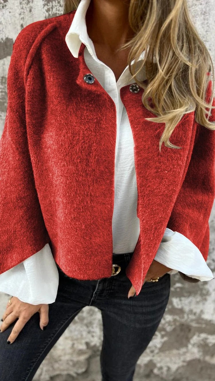 Veste courte en cachemire pour femme Qualité luxe