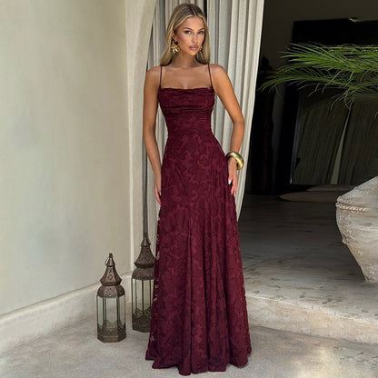 Robe de Soirée Élégante Femme Motif Floral Chic et Élégante