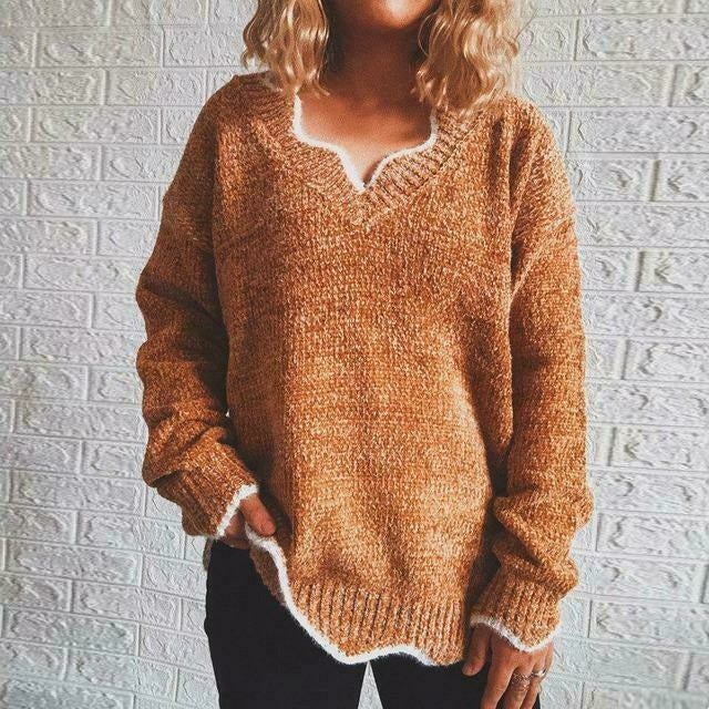 Pull pour femme - Automne Confortable Uni