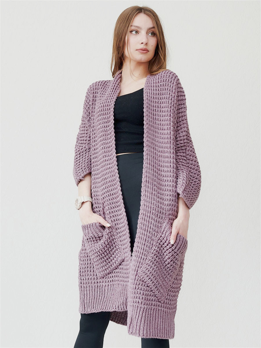 Veste pour femme douce confortable à manches longues