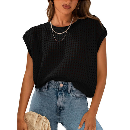 Haut en tricot Femme Décontracté Léger Été