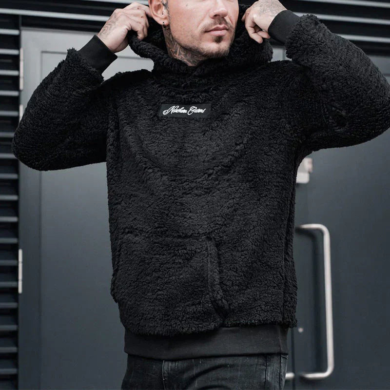Alfi - Sweat à capuche confortable et chaud pour homme au style orné