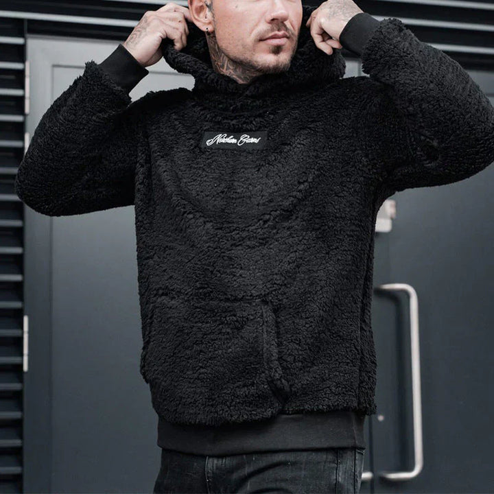 Alfi - Sweat à capuche confortable et chaud pour homme au style orné