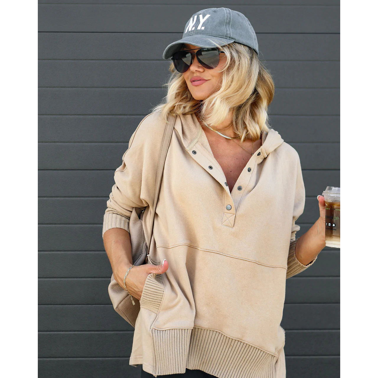 Sweat-shirt à capuche oversize confortable et stylé pour femme