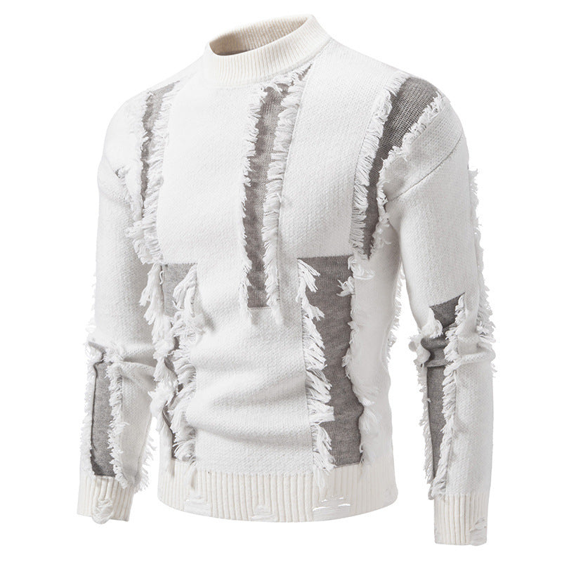 Pull homme moderne à franges