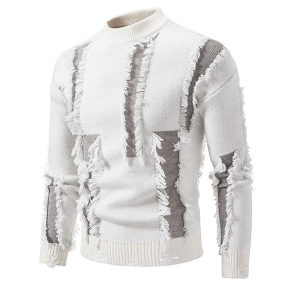 Pull homme moderne à franges