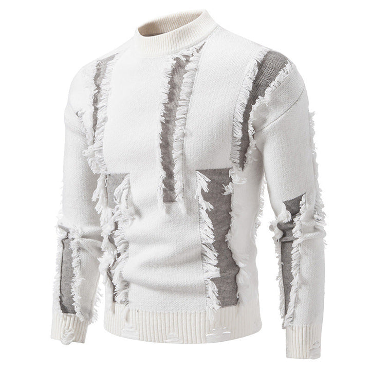 Pull homme moderne à franges