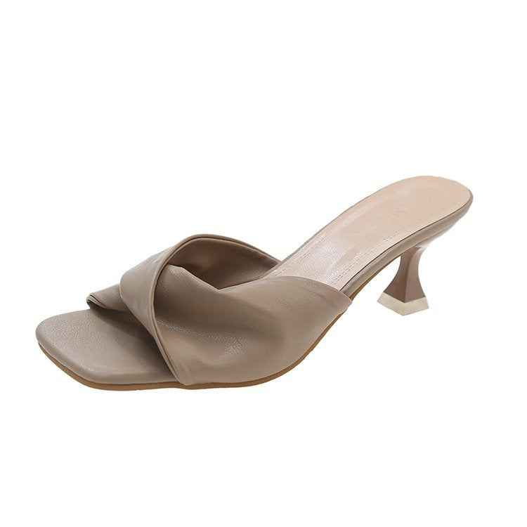 Mules Femme Élégantes Confort Talon Chaussures