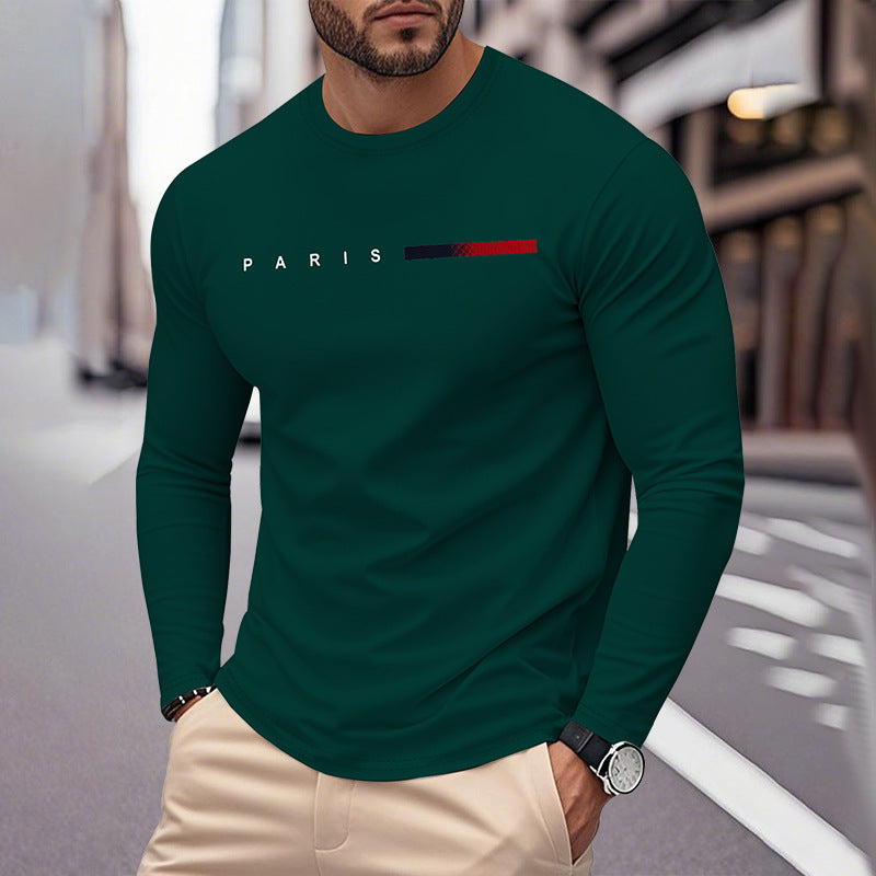 T-shirt à manches longues homme motif Paris moderne