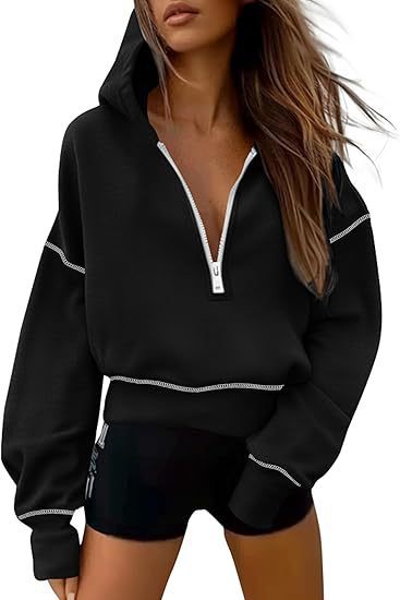 Femme Hoodie Zippé Stylé Moderne