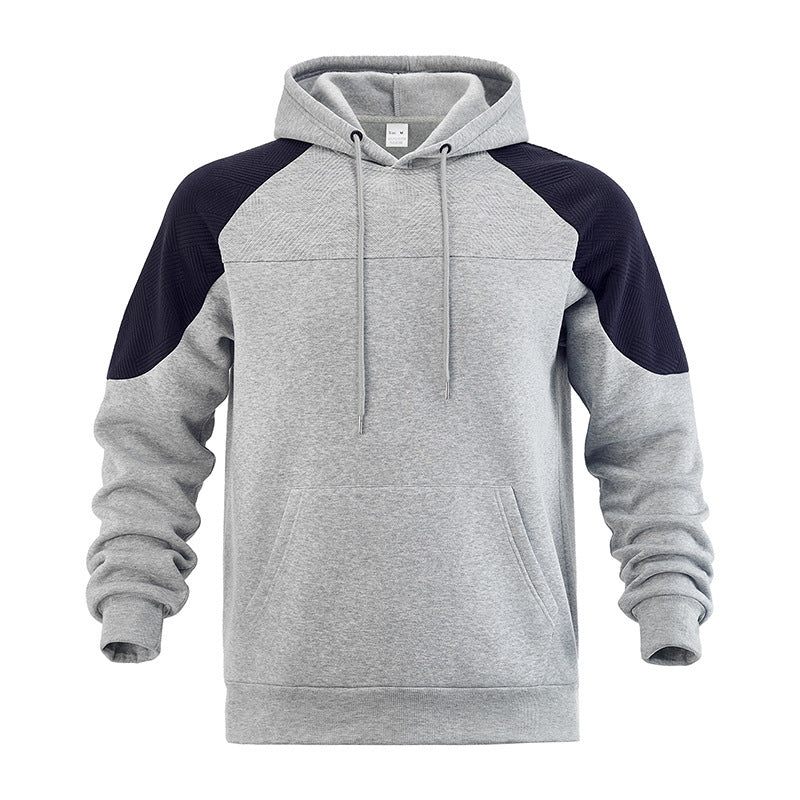 Pull de sport homme capuche lacet moderne