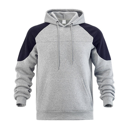 Pull de sport homme capuche lacet moderne