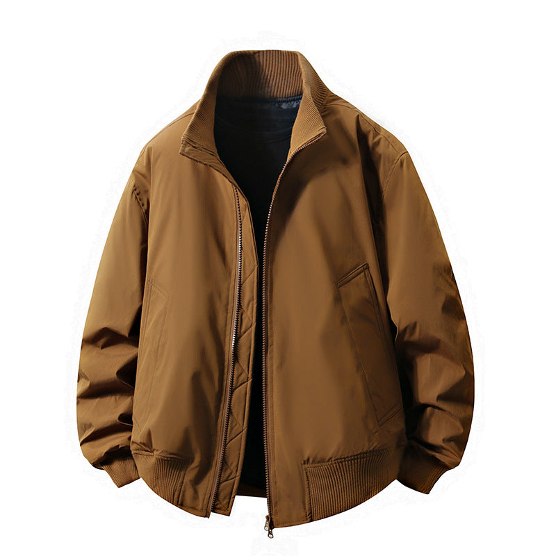 Blouson en cuir pour homme, coupe slim élégante
