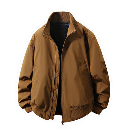 Blouson en cuir pour homme, coupe slim élégante