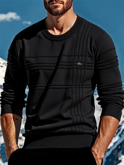 Pull en maille homme design texturé moderne