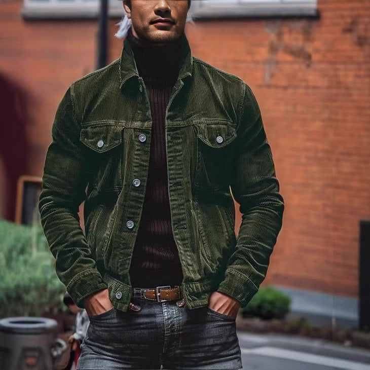 Veste en velours côtelé pour homme Robuste et élégante