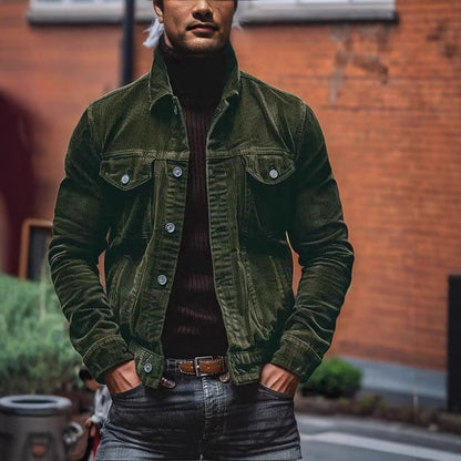 Veste en velours côtelé pour homme Robuste et élégante